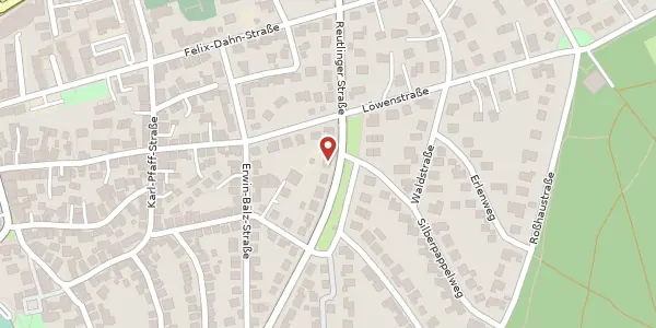 Karte der Umgebung von Reutlinger Straße 30, 70597 Stuttgart