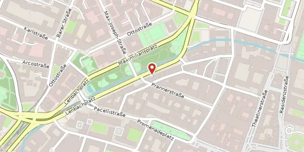 Karte der Umgebung von Maximiliansplatz 17, 80333 München