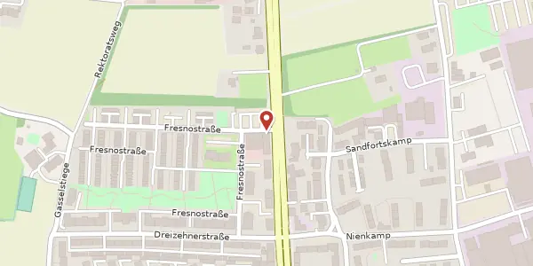 Karte der Umgebung von Fresnostr. 18, 48159 Münster