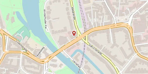 Karte der Umgebung von Hudtwalckerstraße 11, 22299 Hamburg