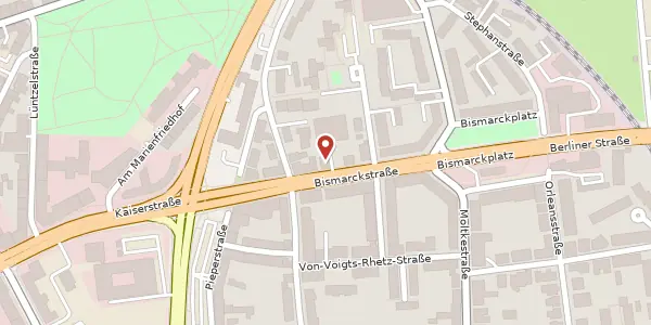 Karte der Umgebung von Bismarckstraße 13, 31135 Hildesheim
