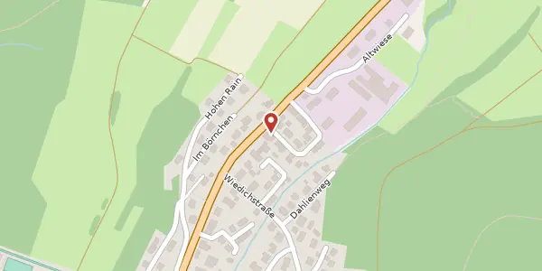 Karte der Umgebung von Hochwiese 2, 57250 Netphen