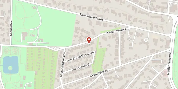 Karte der Umgebung von Mariannenweg 20, 61348 Bad Homburg