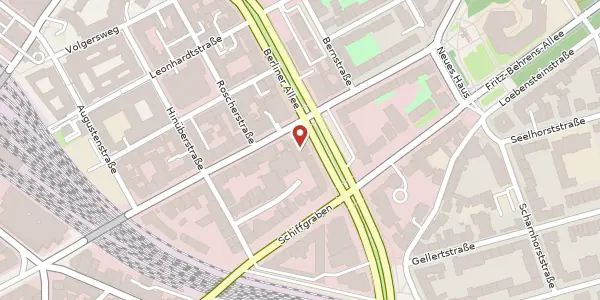 Karte der Umgebung von Berliner Allee 14, 30175 Hannover