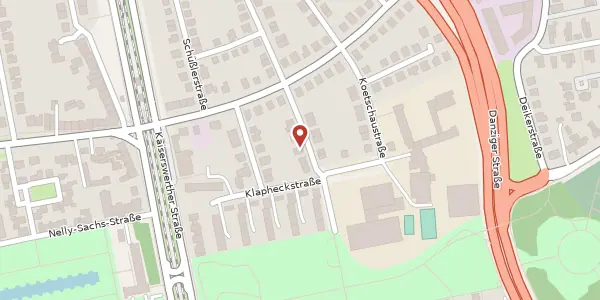 Karte der Umgebung von Gottfried-Keller-Str. 26, 40474 Düsseldorf