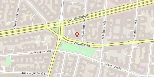Karte der Umgebung von Olivaer Platz 15, 10707 Berlin