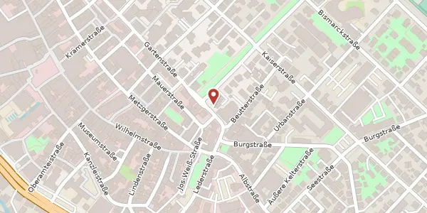 Karte der Umgebung von Gartenstraße 49, 72764 Reutlingen