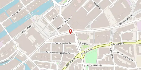 Karte der Umgebung von Mönckebergstraße 27, 20095 Hamburg