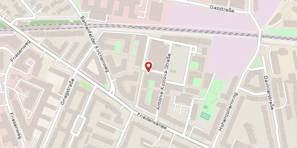 Karte der Umgebung von Leonore-Mau-Weg 5, 22763 Hamburg