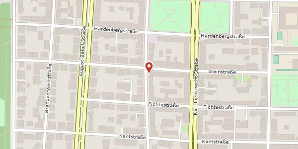 Karte der Umgebung von Kochstraße 43, 04275 Leipzig