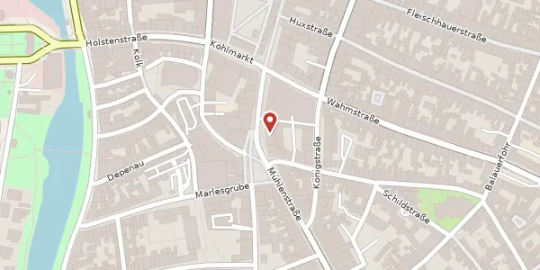 Karte der Umgebung von Sandstraße 17-23, 23552 Lübeck