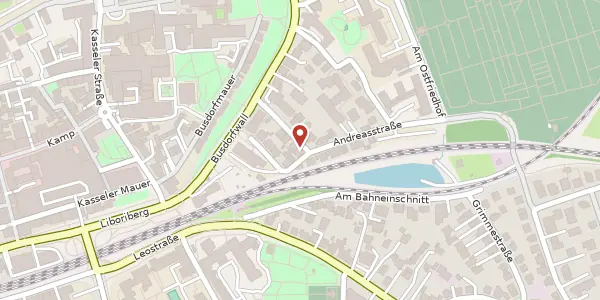 Karte der Umgebung von Andreasstr. 10, 33098 Paderborn