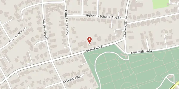 Karte der Umgebung von Westerallee 12, 24937 Flensburg