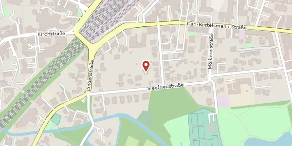 Karte der Umgebung von Siegfriedstr. 11, 33332 Gütersloh