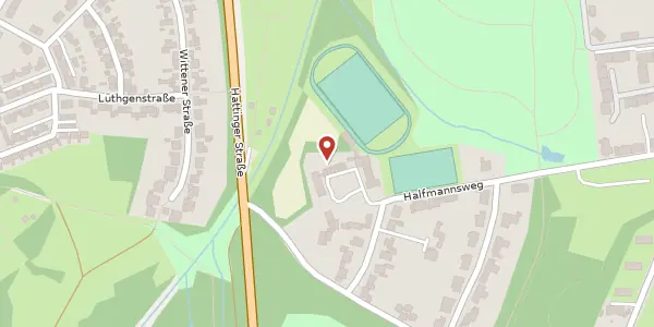 Karte der Umgebung von Halfmannsweg 50 b, 45886 Gelsenkirchen
