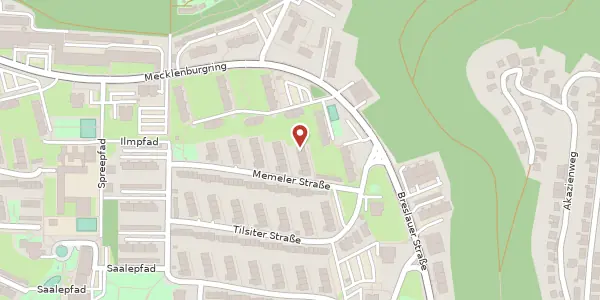 Karte der Umgebung von Memelerstraße 20, 66121 Saarbrücken
