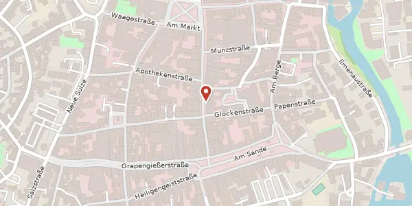Karte der Umgebung von Große Bäckerstraße 17, 21335 Lüneburg