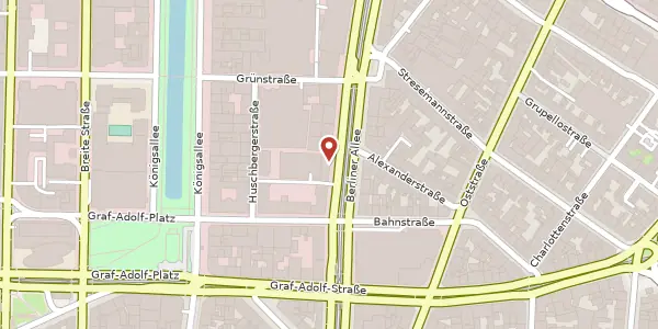 Karte der Umgebung von Berliner Allee 51-53, 40212 Düsseldorf