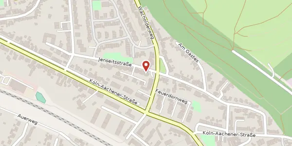 Karte der Umgebung von Jenseitsstr. 55 a, 50127 Bergheim