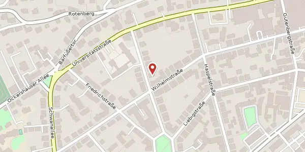 Karte der Umgebung von Bismarckstraße 16 A, 35037 Marburg