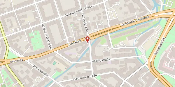 Karte der Umgebung von Thomasiusstraße 2, 04109 Leipzig