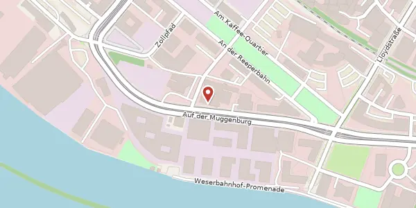 Karte der Umgebung von Auf der Muggenburg 9, 28217 Bremen