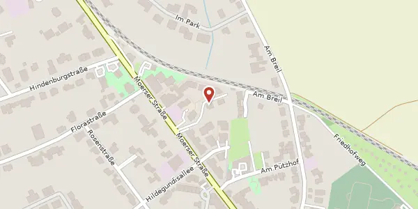 Karte der Umgebung von Moerser Str. 123A, 40667 Meerbusch