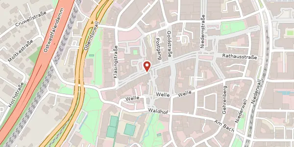 Karte der Umgebung von Obernstr. 31/29 A, 33602 Bielefeld