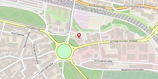 Karte der Umgebung von Berliner Platz 11, 97080 Würzburg