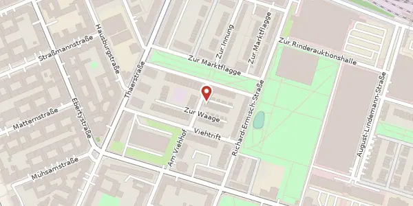 Karte der Umgebung von Zur Waage 22, 10247 Berlin