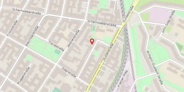 Karte der Umgebung von Dossestraße 6, 10247 Berlin