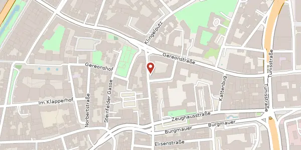 Karte der Umgebung von Gregorius-Maurus-Str. 20, 50670 Köln