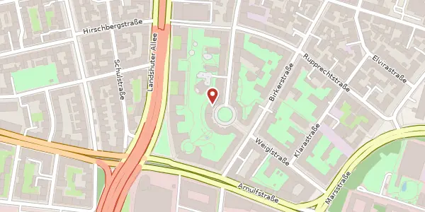 Karte der Umgebung von Therese-Danner-Platz 5, 80636 München