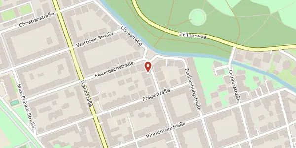 Karte der Umgebung von Tschaikowskistraße 33, 04105 Leipzig