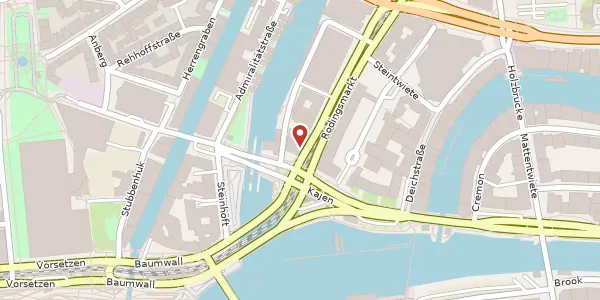 Karte der Umgebung von Rödingsmarkt 52, 20459 Hamburg