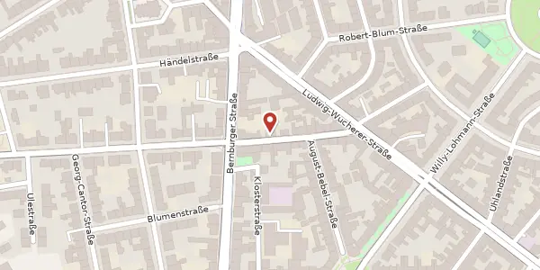 Karte der Umgebung von Mühlweg 23, 06114 Halle (Saale)