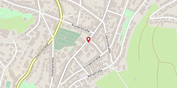 Karte der Umgebung von Gablenberger Hauptstraße 75, 70186 Stuttgart