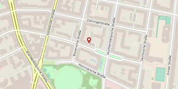Karte der Umgebung von Wittelsbacherstraße 9, 10707 Berlin