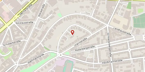 Karte der Umgebung von Spittlerstraße 10B, 70190 Stuttgart
