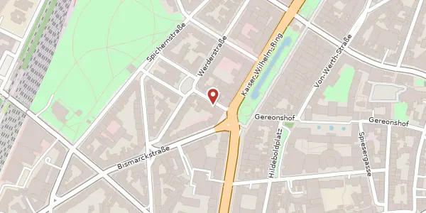 Karte der Umgebung von Herwarthstraße 1, 50672 Köln