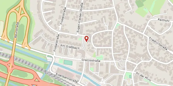 Karte der Umgebung von Am Gießbach 17, 76229 Karlsruhe