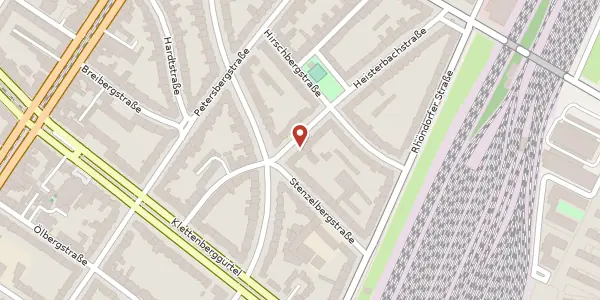 Karte der Umgebung von Heisterbachstr. 51, 50939 Köln