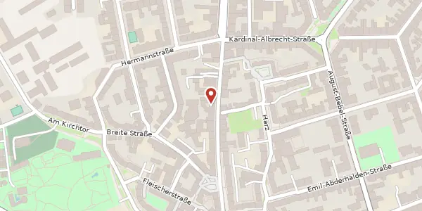 Karte der Umgebung von Geiststr. 23, 06108 Halle (Saale)