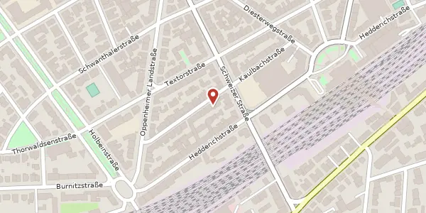 Karte der Umgebung von Kaulbachstr. 41, 60596 Frankfurt