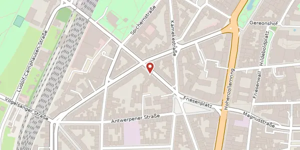 Karte der Umgebung von Venloer Str. 19, 50672 Köln