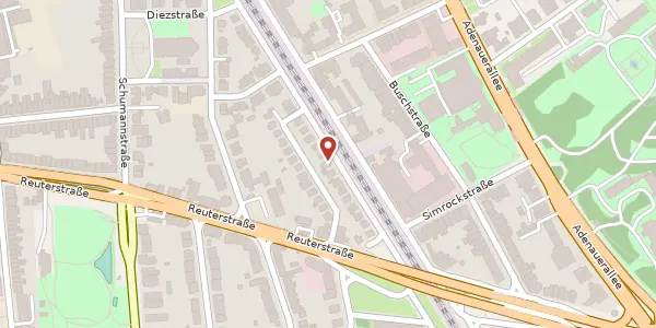 Karte der Umgebung von Oskar-Walzel-Straße 16, 53113 Bonn