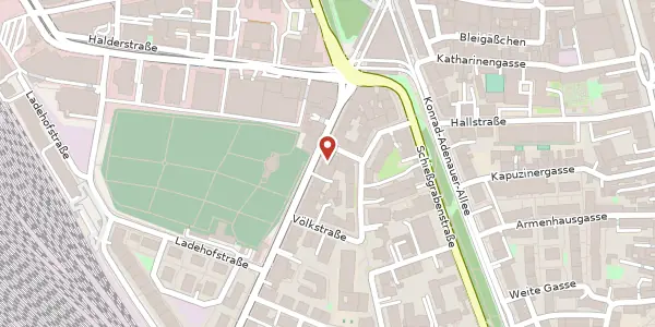 Karte der Umgebung von Hermanstr. 11, 86150 Augsburg