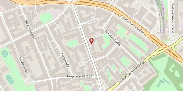 Karte der Umgebung von Weidenallee 26 A, 20357 Hamburg