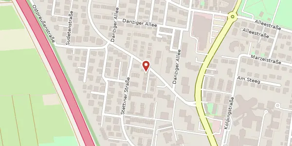 Karte der Umgebung von Danziger Allee 108 A, 65239 Hochheim