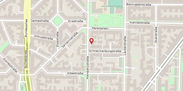 Karte der Umgebung von Handjerystraße 91/92, 12159 Berlin
